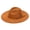 Khaki, variant on Adult Wide Brim Suede Fedora Hats Unisex Classic Felt Panama Hat Solid Color Retro Fedora Large Western Rancher Hat Jazz Cap