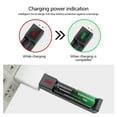 thumbnail image 2 of 18650 Battery Charger, Suitable for 3.7v Lithium Batteries 20700 10440 14500 18500 16340 17500 18650, USB Single Slot Rechargeable Li-ion Battery Charger (Battery not Included), 2 of 8