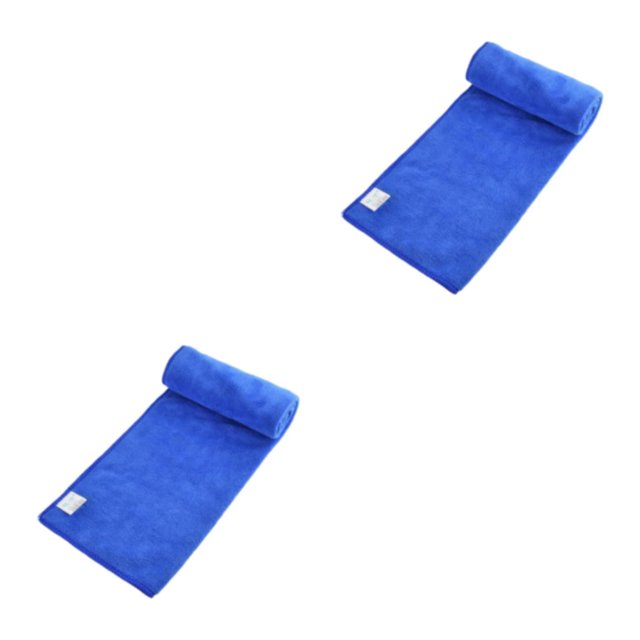 Matsuzay Toalla de baño y absorbente diseñada para la comodidad Toalla de playa grande Toalla de secado rápido Toalla de secado rápido azul azul 60*160cm 2Conjunto