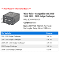 thumbnail image 2 of Wiper Relay - Compatible with 2008 - 2009, 2011 - 2012 Dodge Challenger, 2 of 2