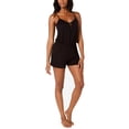 thumbnail image 4 of Alfani Imprimé à Lacets Tricot Pyjama Romper Classique Noir Taille XXX-Large, 4 of 4