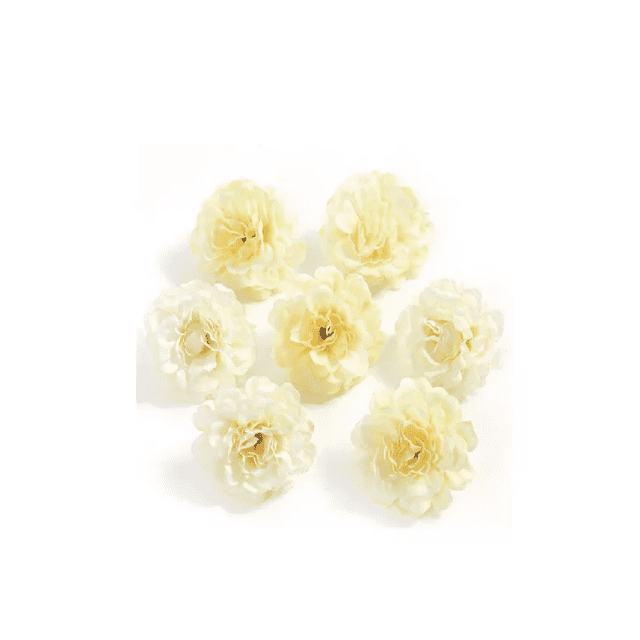 50 Cabezas Flores Rosa Artificial Decoración Boda Fiesta 5cm