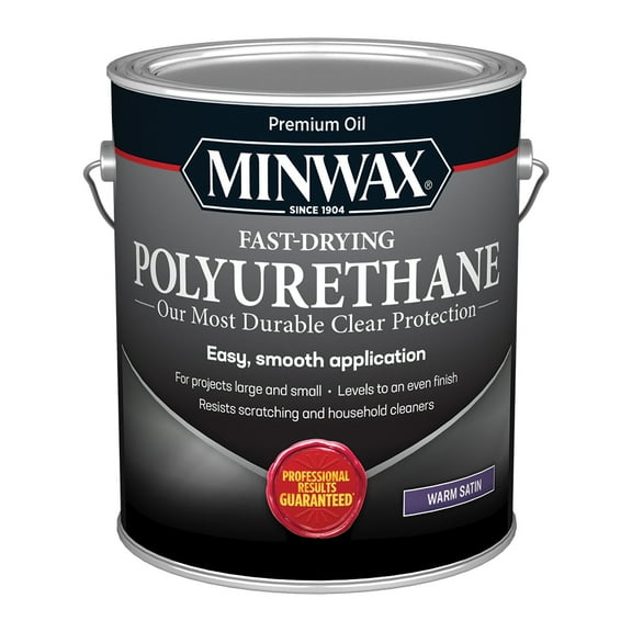 Minwax Fast-Drying Polyurethane 350 VOC, Satin, Clear, 1 Gallon