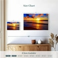 thumbnail image 4 of Elephant Stock Meditative Beach Sunset Wall Art - Horizontal Canvas Wall Art - Living Room Wall Decor - Beach Canvas - Blue And Brown Decor - 12" x 8", 4 of 8