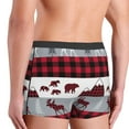 thumbnail image 5 of Kll Buffalo Plaid Forest Men'S Cotton Boxer Briefs Underwear-Small, 5 of 9