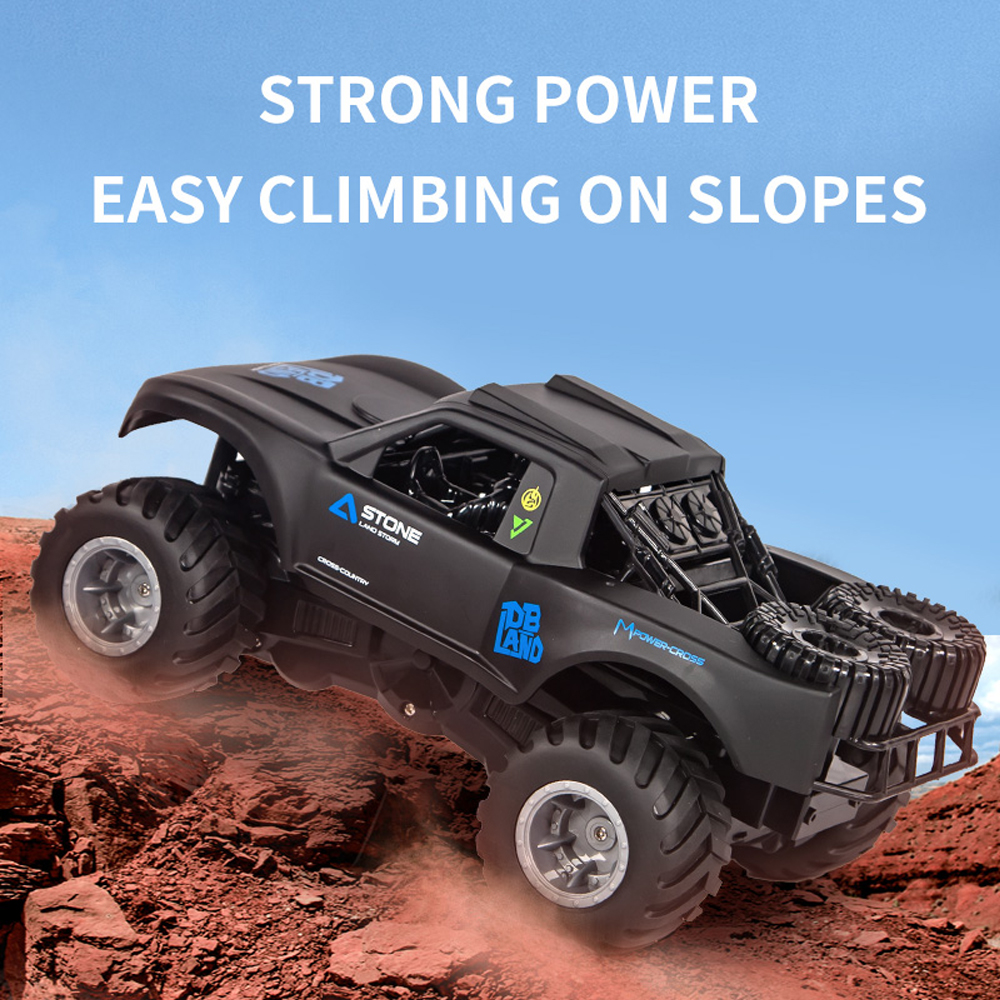 1:16 Amphibious Remote Control Car, RC Monster Truck for Kids, All Terrain 4WD RC Toy with 2 Batteries, 7.4V High Power, Durable Truck for Boys-Blue