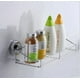 thumbnail image 2 of Estante de ducha con ventosa potente, cesta organizadora combinada de almacenamiento para baño y cocina, acero inoxidable resistente al óxido, 2 of 5