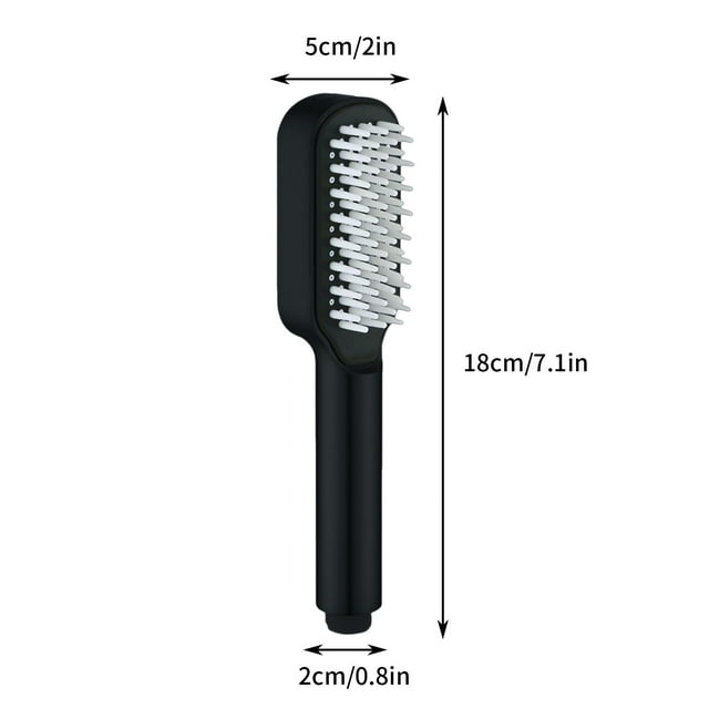 COM1950s Handheld Shower Head, High Pressure 2-In-1 Shower and Massage Comb with Pause Button, Four Adjustable Spray Modes, Built-In Filter for Enhanced Water Flow, Ideal for Adult Bathing Experience