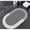 Ellipse, variant on Ultra Absorbent Diatomite Bath Mat - Quick Drying Non-Slip Bathroom Rug with Rubber Backing, Anti-Microbial & Machine Washable Floor Mat for Shower Kitchen Laundry Room, Dark Gray Square shape
