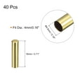 thumbnail image 2 of Unique Bargains 40Pack 4x18mm Metal Shoelace Tips Column Shoelace Repair Cords End Tips Gold, 2 of 6