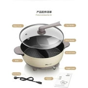 Bear 6L Electric Hot Pot - Multi-Functional 2-Sided Cooker