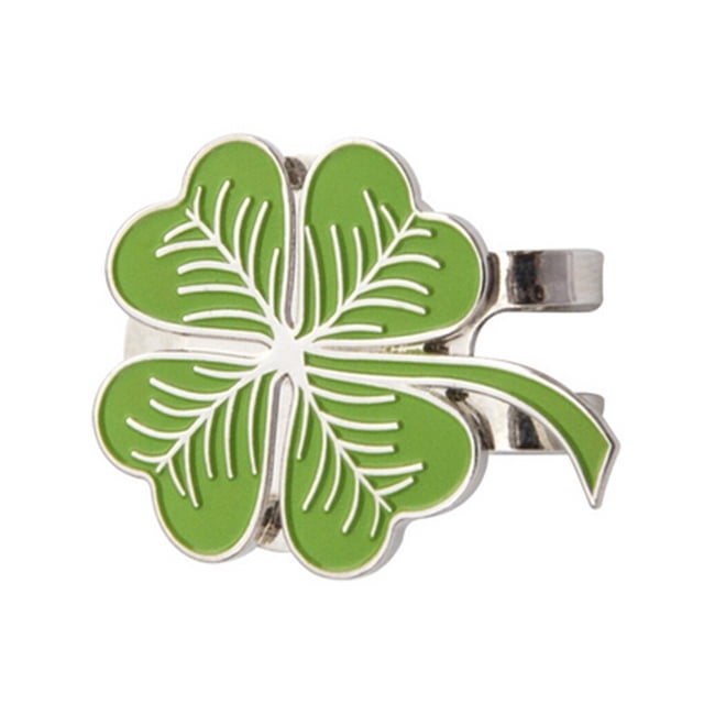 Naiovety Marcador de Golf de 2,5 cm con forma de planta, sombrero antioxidante desmontable portátil, abrazadera para ropa, marca de bola Golf