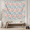 thumbnail image 5 of Teal Orange Small Tapestry for Bedroom Wall Hanging Tapestry,Modern Tie Dyeing Contemporary Abstract Art Ceiling Backdrop Tapestries Poster Blanket Wall Decor for Teens Room Living Room 23" x 28", 5 of 8