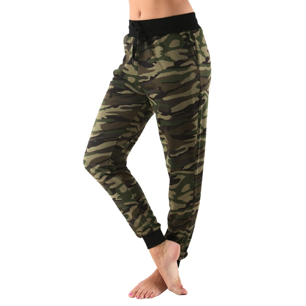 TD Collections TD Collections Woman's Camo Green Army Pants, Olive