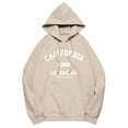thumbnail image 4 of Hoodie Women Oversized Cropped Zip Up Womens Sweatshirt Daily Wear Women's Casual With Letter Print Fashion Pullover Comfortable Soft Lined Hooded Jacket For Fall Winter, 4 of 4