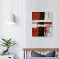 thumbnail image 3 of JRXY Red and Black Wall Art-Abstract Picture Canvas Print Wall Painting Modern Artwork Canvas Wall Art for Living Room Home Office Décor picture 1, 3 of 4