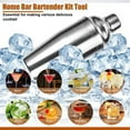 thumbnail image 3 of Cocktail Shaker Set 350ML/550ML/750ML,Bartender Kit with Stand,for Bartender,Drink,Party Bar,Tools Bar,Tools (capacity : 550ML), 3 of 6
