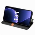 thumbnail image 4 of For Xiaomi 13T / 13T Pro Cubic Grid Pressed Magnetic Leather Phone Case(Black), iPhone 13 Pro Max, 4 of 8