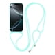 thumbnail image 2 of For iPhone 17 Pro Max Case TPU Soft Shockproof Phone Cover with Adjustable Lanyard - Dark Red, 2 of 5