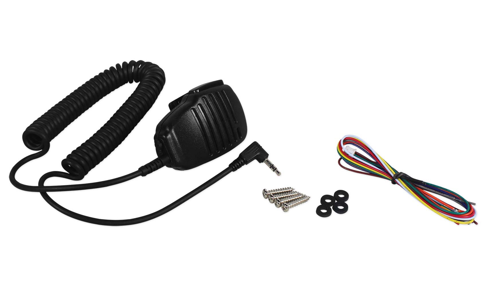 Rockville RXM-F4 Marine 4 Channel Amplifier 2400w Peak/600w RMS+PA Microphone