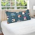 thumbnail image 4 of Coolnut Christmas Penguins Pattern Pillowcase, Super Soft Pillow Shams Covers, Plush Cozy Pillow Cases with Zipper, 21" X 54"（485） Home Decor Gifts, 4 of 6