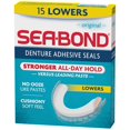 thumbnail image 1 of Sea Bond Secure Denture Adhesive Seals, Original Lowers, Zinc-Free, All-Day Hold, Mess-Free, 15 Count, 1 of 7