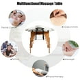 thumbnail image 4 of Costway Foldable and Portable Pvc Leather Massage Table w/ Carry Case, 84" x 35", White, 4 of 11