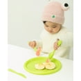 thumbnail image 3 of Reusable Cutlery Set of 4 (1 of Green, Pink, Blue, Orange) Plastic Plates, Spoons, Forks and Knives for Baby and Toddlers, 3 of 6