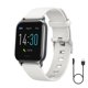 thumbnail image 1 of Reloj inteligente Heartrate Presión arterial Oxígeno Reloj de pulsera Temperatura corporal Control táctil Reloj impermeable, gris claro Guardurnaity EL001549-08B, 1 of 2