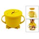 thumbnail image 4 of Recipiente de silicón suave Sunnimix para guardar aperitivos para bebés Amarillo Comedero para bocadillos, 4 of 8