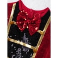 thumbnail image 5 of Doomiva Ringmaster Showman Dance Halloween Dress-up Sequins Tutu Dress with Steampunk Hat Red 10, 5 of 7