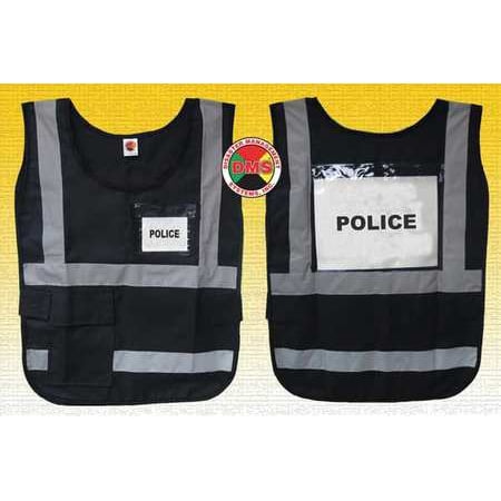 

New Safety Vest Black Nylon Each