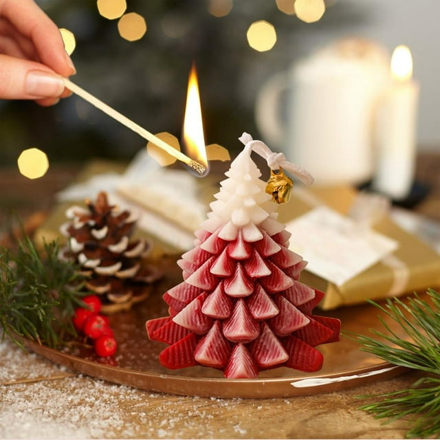 Feltree Christmas Aromatherapy Candle Gift Box Wholesale Holiday Companion Gift Christmas Tree Candle