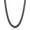 Black, variant on Jewelry Men's Cuban Curb Link Chain Black Plated Steel Necklace (8mm) - 24"