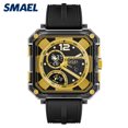 thumbnail image 2 of SMAEL Square Analog-Digital Sports Watch Waterproof Multicolor Chronog LED Alarm Wrist Watch, 2 of 10