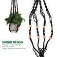 thumbnail image 4 of Macrame Plant Hanger Net Hanging Flower Pot Holders Indoor Outdoor Handmade Planter Basket Boho Decoration, 4 of 6