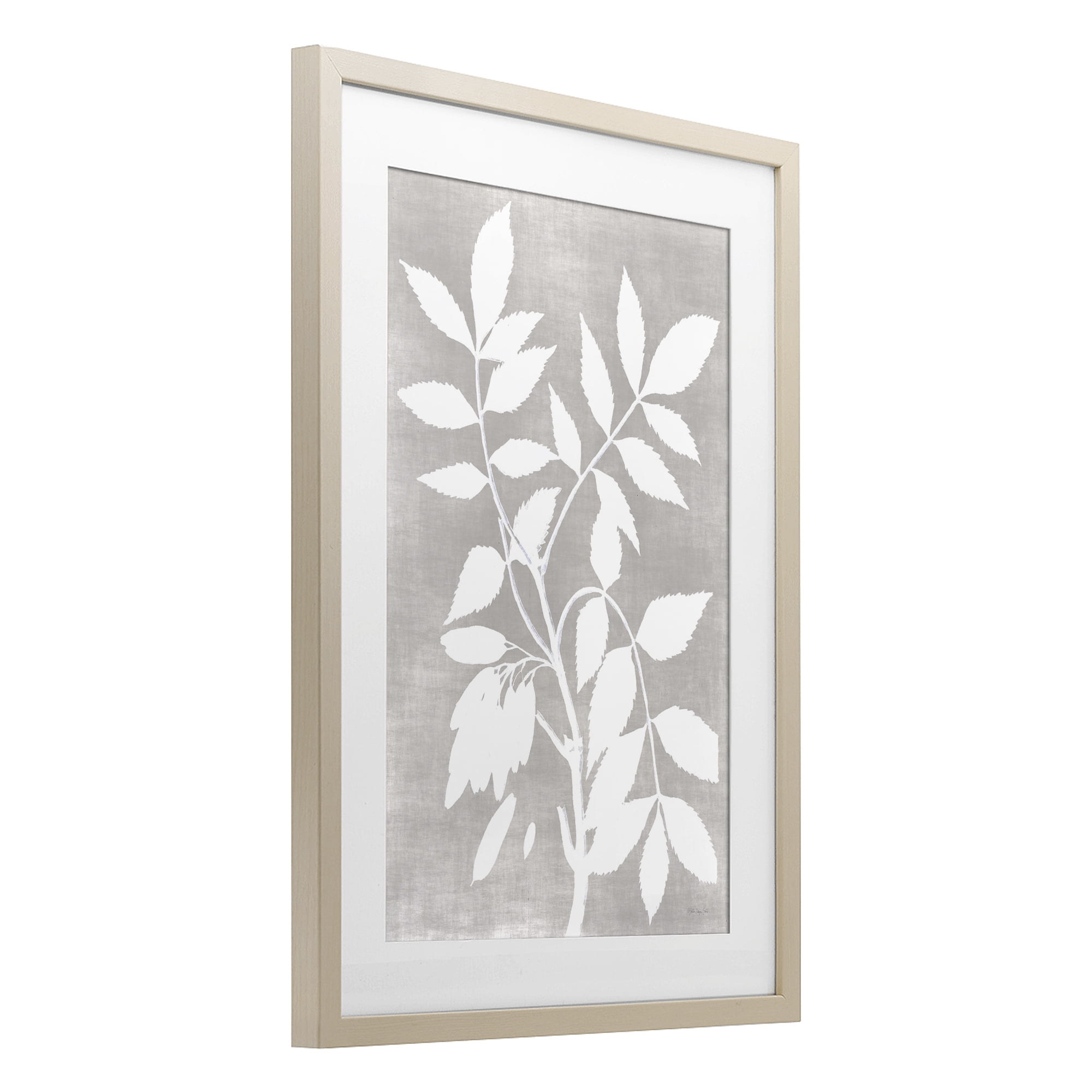 Stupell Industries Minimal Foliage Impression Birch Framed Print Under Glass, design by Stellar Design Studio