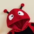 thumbnail image 6 of Cjfdfy Newborn Baby Boy Girl Halloween Insect Costume LadyBug Bee Long Sleeve Hooded Stripes Dots Romper With Wings Infant Cute Halloween Animal Costume Fall Winter Outfit, 6 of 9