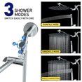 thumbnail image 4 of DTIG High Pressure Shower Head 10 inch Rain Shower Head with Handheld and Hose Silver, 4 of 9