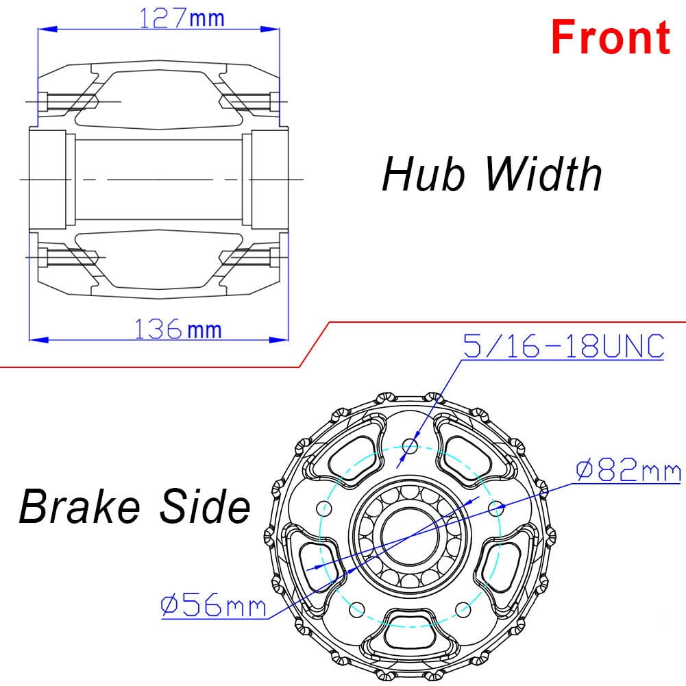 Chrome 21" x 2.15" Fat Spoke Front Wheel Rim for Harley Dyna Low Rider Wide Glide Softail