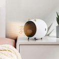 thumbnail image 3 of Electric Fan Heater, USB Mini Fan Heater, Portable Space Heater Personal Ceramic Electric Heater Fan for Home Study Office(Pink), 3 of 5