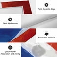 thumbnail image 5 of Red Blue White Striped Outdoor Rug 3x5 Ft, Non Slip Washable Area Rug, Modern Abstract Art Stripes Farmhouse Patio Rugs Carpet Runner, Large Floor Mat for Indoor/Outdoor Deck Porch Camping, 5 of 8