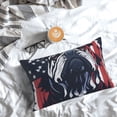 thumbnail image 5 of Gaeub Bulldog with Forest Flag Printed Men's Short Pajama Pants, Lightweight Lounge & Sleep Bottoms Keep You Cool-16"x24", 5 of 6