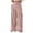 Pink, variant on Womens High Waisted Wrap Pants Wide Leg Tie Up Bow Asymmetrical Wrap Around Skirt Pants Business Casual Trousers, XL