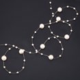 thumbnail image 1 of Beaded Trim, Artificial Pearls Beads Chain 10M Fishing Thread Beads Chain Pearl Strands Chain Pearl String for Crafting Wedding Decoration, 1 of 7