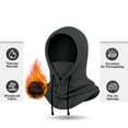 thumbnail image 3 of Balaclava Cold Weather Fleece Windproof Ski Mask Winter Breathable Thermal Face Mask Neck Warmer Scarf Helmet Hood, 3 of 7