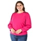 thumbnail image 5 of Blusa Roman Fashion Talla Extra 5106 Fucsia, 5 of 7