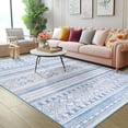 thumbnail image 4 of Ultrug Soft Boho Area Rug Moroccan Geometric Rugs Washable Carpet for Bedroom Living Room Home Decor,4'x6',Blue, 4 of 7