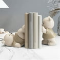 thumbnail image 5 of Clearance Desktop Ornament under $30,Cute Bear Decorative Bookends 1 Pair Resin Non Slip Housewarming Multifunctional The Bear Bookcase Trinket, 5 of 9