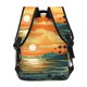 thumbnail image 4 of Disketp Tropical Sunset Paradise Mochila Estampada para Hombre y Mujer – Mochila Ligera Clásica con Múltiples Bolsillos para Universidad, Trabajo y Viajes-One Size, 4 of 5